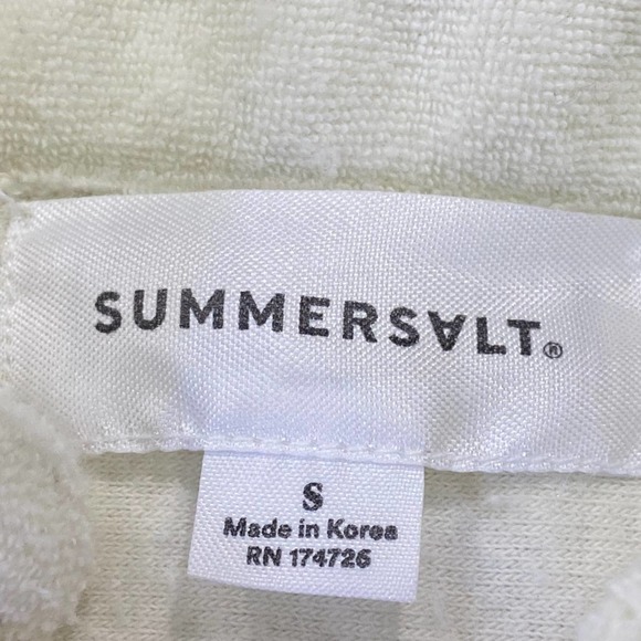 SUMMERSALT The Towel Terry Button-Down Shirt & Softest French Terry Lounge Short - Picture 6 of 14